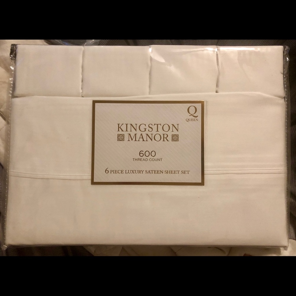 600 Count Queen Size full Sheet Set Brand New